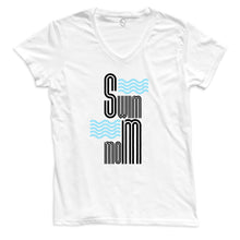 Load image into Gallery viewer, Swim Mom “Modern Waves” Women&#39;s V Neck
