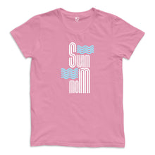 Load image into Gallery viewer, Swim Mom “Modern Waves” Crew Neck Tee
