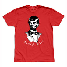 Load image into Gallery viewer, Honest Abe “Swim America” Men&#39;s Tee
