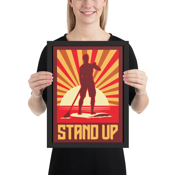 SUP "Stand UP" Framed poster